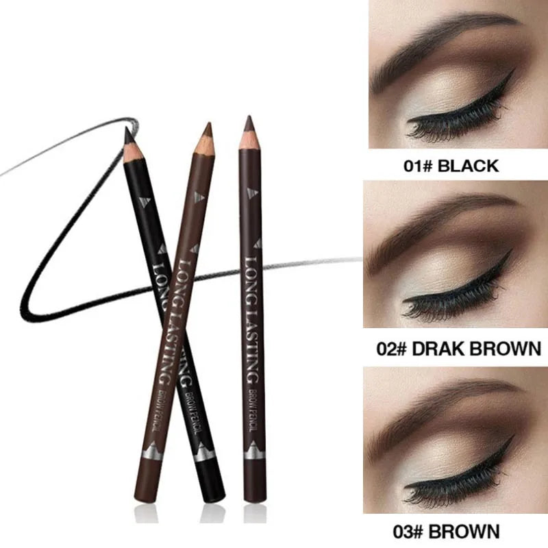 Eyeliner Eyebrow Pencil 2 In 1 Waterproof