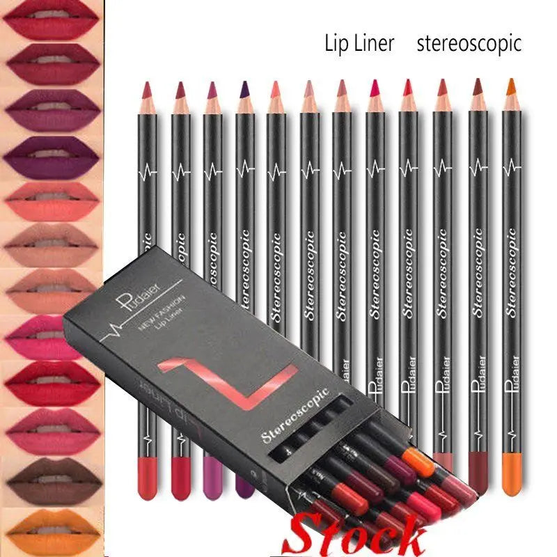 Waterproof Pencil Lipstick Set Pen