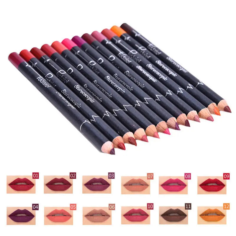 Waterproof Pencil Lipstick Set Pen