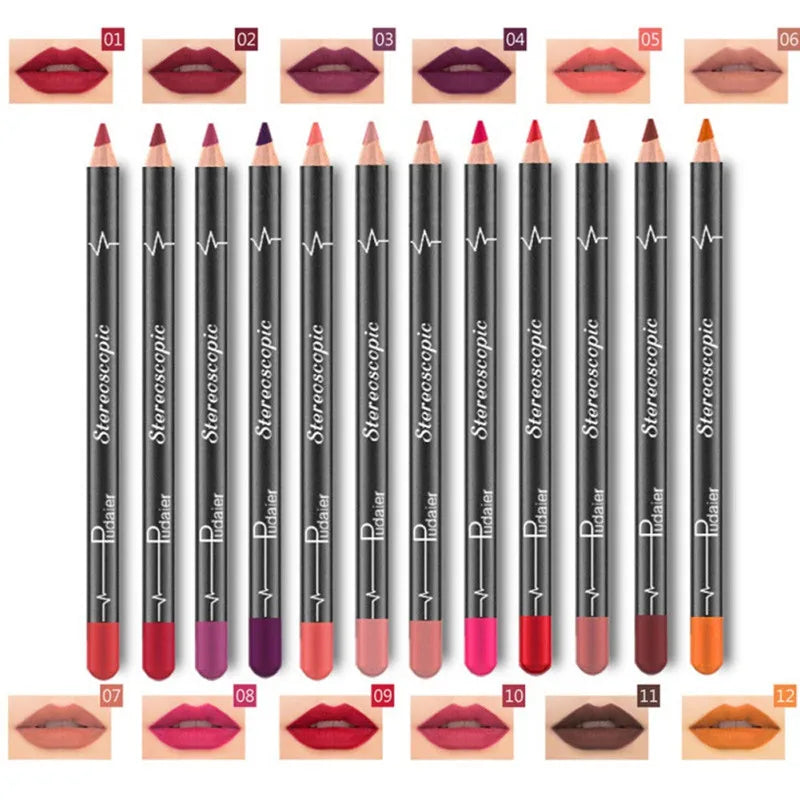 Waterproof Pencil Lipstick Set Pen