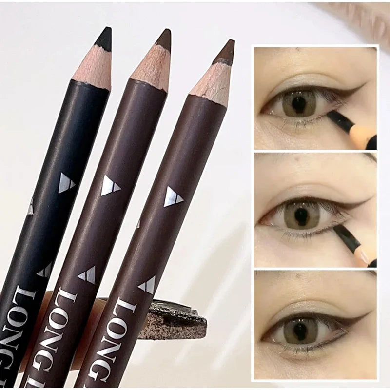 Eyeliner Eyebrow Pencil 2 In 1 Waterproof