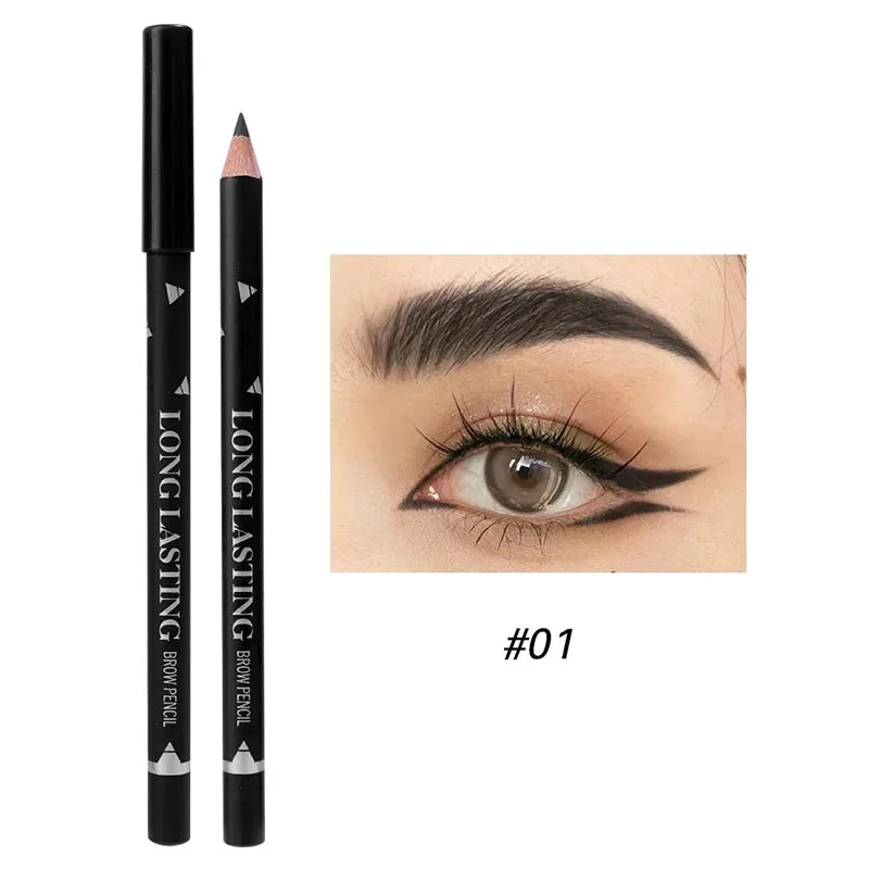 Eyeliner Eyebrow Pencil 2 In 1 Waterproof