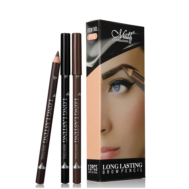 Eyeliner Eyebrow Pencil 2 In 1 Waterproof